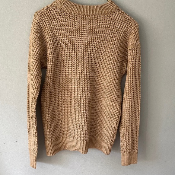 Time and Tru Men's Camel Crewneck Sweater - Picture 6 of 8